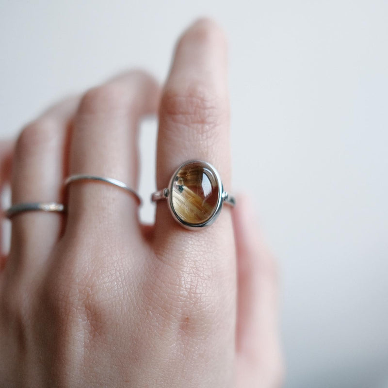 Golden Rutilated Quartz | handpicked ooak ring