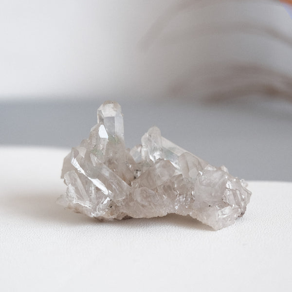 54 Jade Phantom Quartz Cluster | Mount