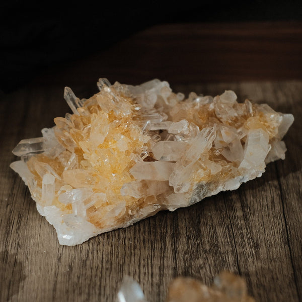 Citrine Quartz Cluster  | Yellow Flower